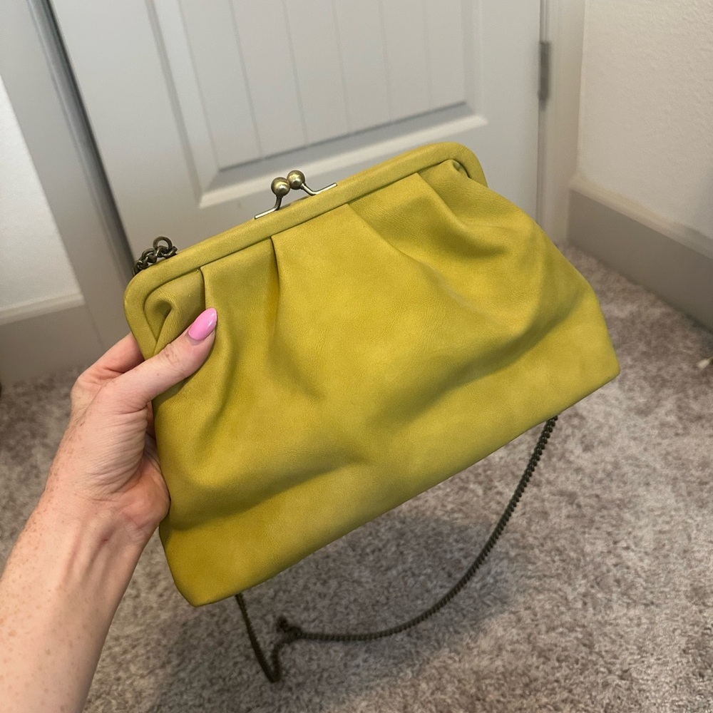 Elegant Yellow Clutch Bag